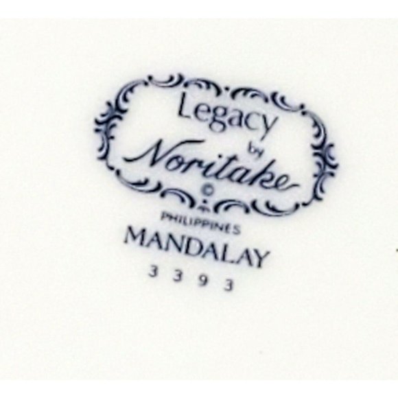 Noritake Legacy Mandalay 3393 Place Setting Gold on Cobalt Blue Mint - Picture 7 of 7